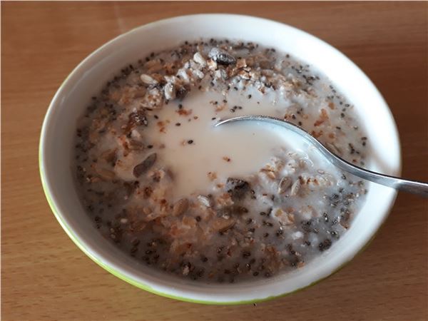 Večerná relax kaša s medom