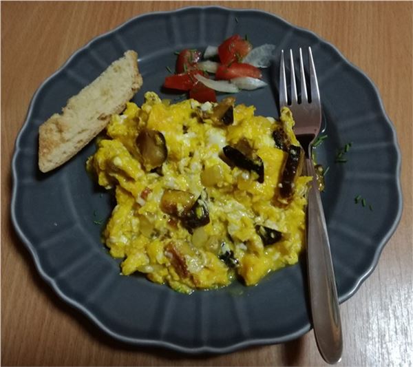 Praženica s hubou Shiitake