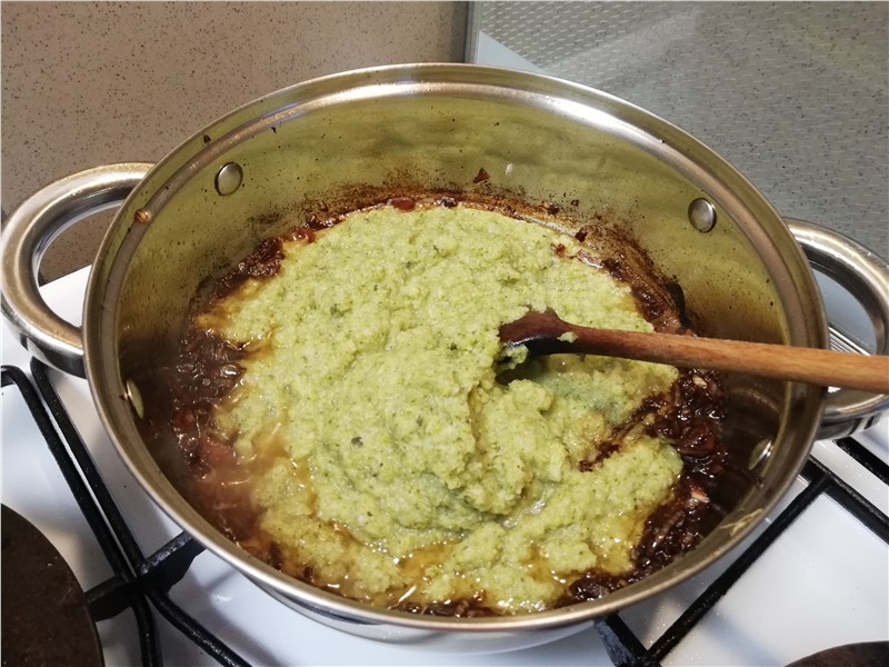 brokolica pesto kaša