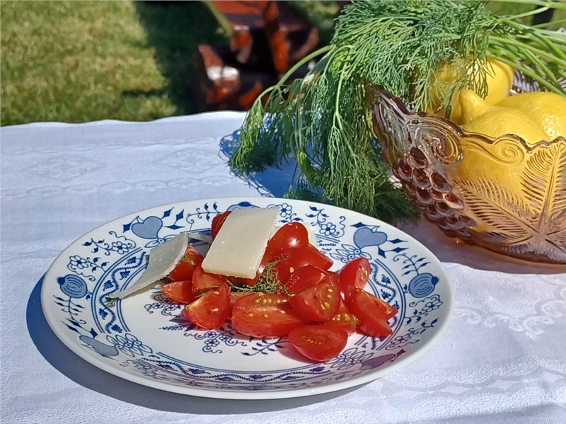 rajčinový šalát recept