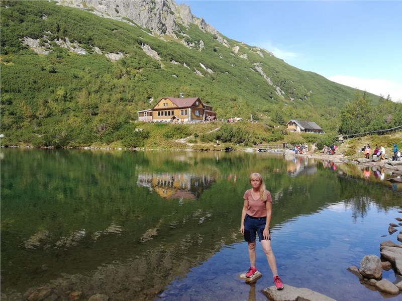 Zelene pleso turistika v horach