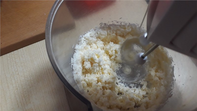 kokosová roláda mixovanie