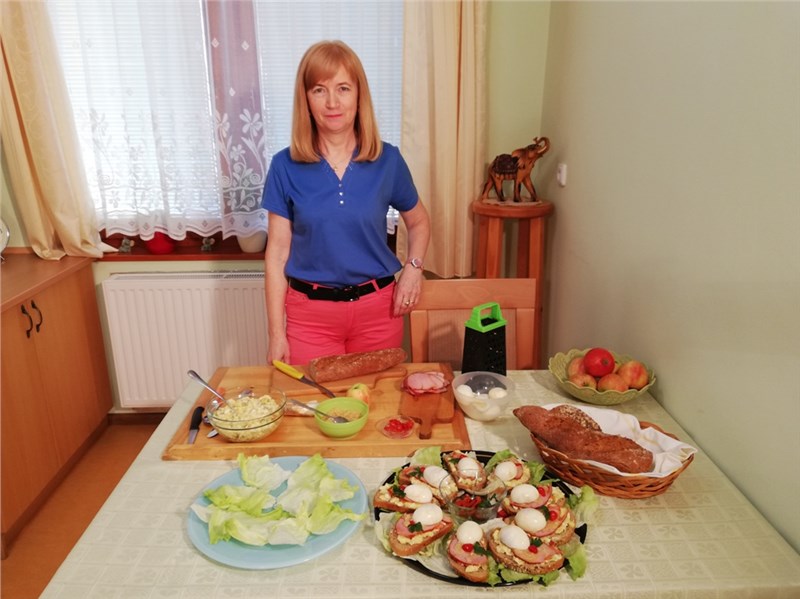 chlebíček s vajíčkom recept