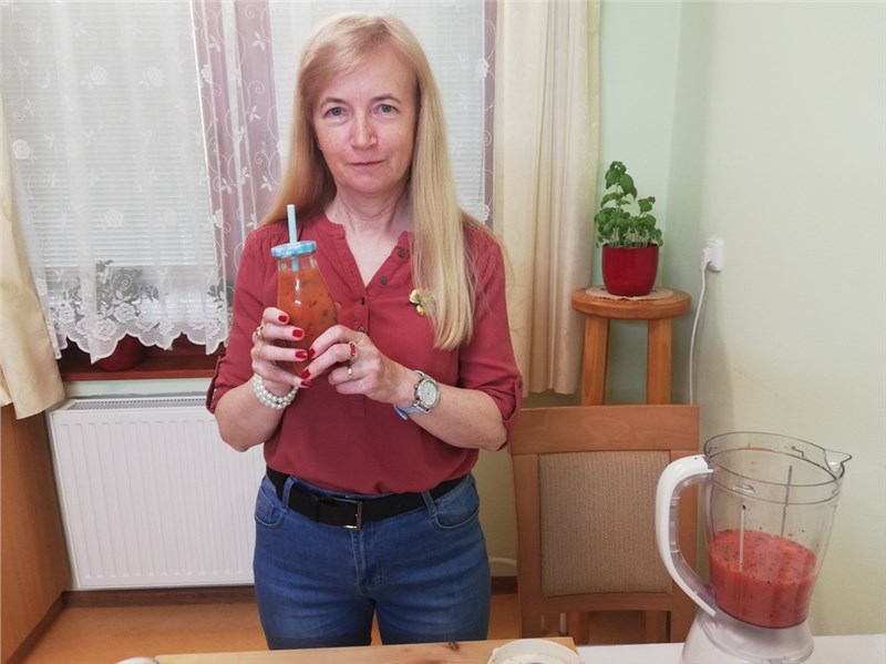 Jahodové smoothie