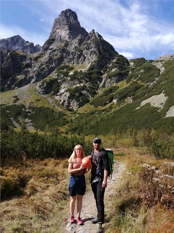 Zelené pleso a horolezci